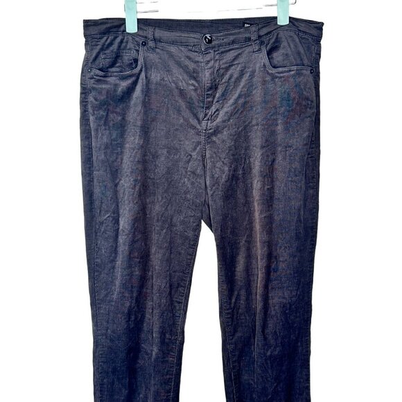 BlankNYC Grey Fine Cord Pants Women's 31 Soft Preppy Academia Fall Autumn - Picture 4 of 10